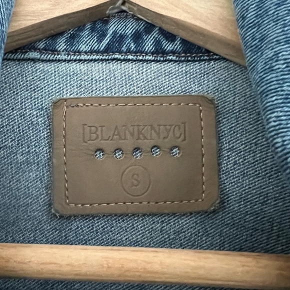 BLANK NYC | Distressed Denim Button Up Jacket - Picture 5 of 12